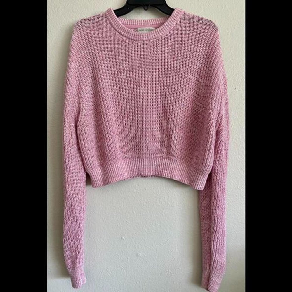 Urban Outfitters pink cropped sweater
